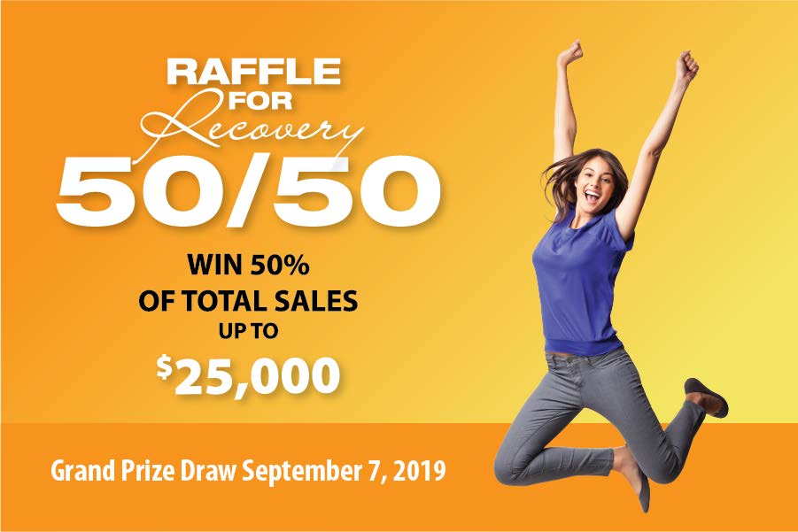 Recovery Cash Raffle darelle.com | Raffle for Recovery 50/50 Draw